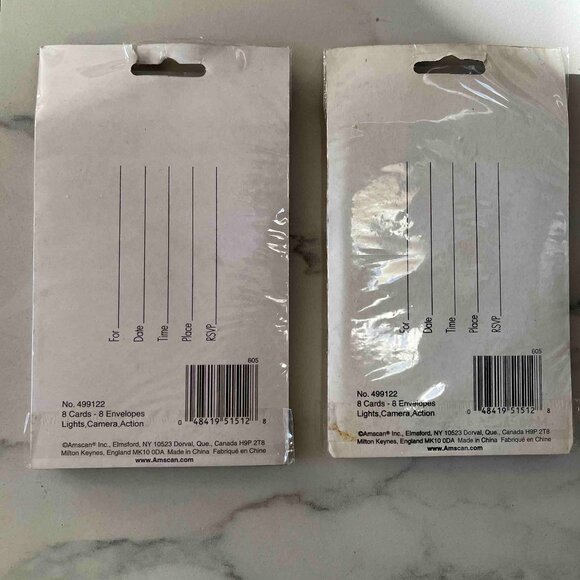 NWT - Movie Theme Party Invitations (2 packs) - 16 total invitations (8 each) - Picture 5 of 5